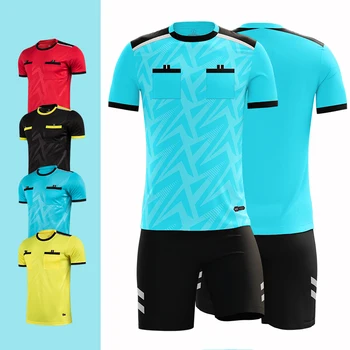 Изготовленный на заказ комплект футбольной майки для взрослых и детей 2022 года, Форма футбольного судьи, Мужская тренировочная футболка для команды