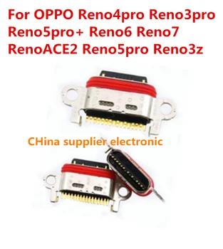 10шт-100шт Для OPPO Reno4pro Reno3pro Reno5pro + Reno6 Reno7 RenoACE2 Reno5pro Reno3z USB Разъем Для Зарядки Разъем Док-станции