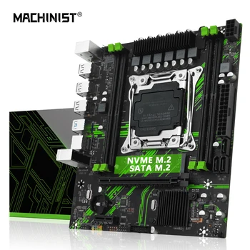 MACHINIST X99 PR9 LGA 2011-3 Материнская плата XEON Intel E5 2620 2640 2650 2670 2680 V3 V4 Поддерживает DDR4 ECC NON-ECC Память NVME SATA