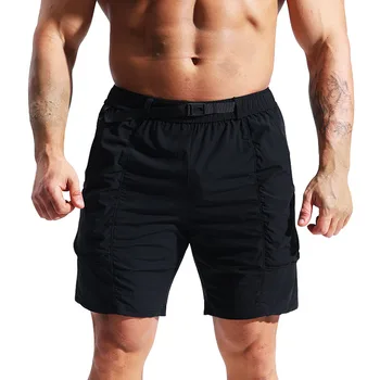 Мужские спортивные шорты для спортзала, легкие быстросохнущие шорты для бега с карманами, 7-дюймовые шорты для тренировок по теннису и баскетболу