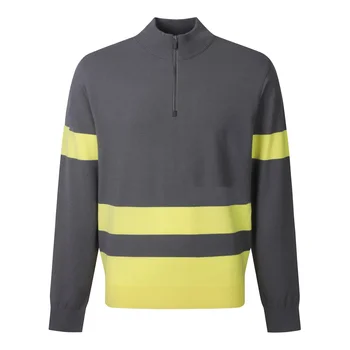 Модный мужской пуловер Golf Selection с застежкой-молнией на половину горловины для осенне-зимнего тепла, высококачественного трикотажа, модного свитера