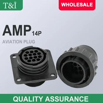 1 комплект 14-контактных разъемов типа AMP/TE 182649-1 206043-1 auto sensor plug для автомобиля SMEMA, штекер 14P с булавкой