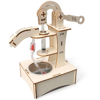 Деревянный Ручной Напорный насос DIY Обучающая Научная Экспериментальная игрушка Обучающая Модель Подарки