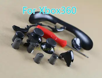 1 компл./лот для XBOX 360 Полный комплект кнопок, запасные части с отверткой T8 для беспроводного контроллера xbox360
