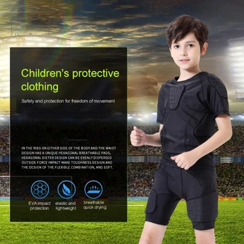 Детская спортивная одежда для защиты от падения Футбол, баскетбол, катание на роликовых коньках, балансировочная машина, защитное снаряжение от падения, спортивная одежда