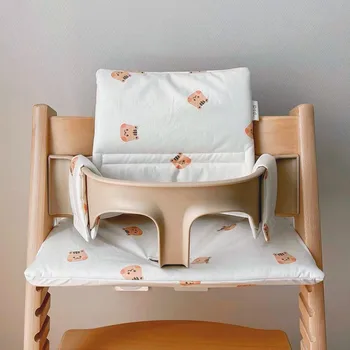 Мягкая подушка для стульчика для кормления Моющиеся вкладыши для сидения Подушка для детского стульчика для кормления Вкладыш Коврик Подушка для спинки для стульчика для кормления Stokk Trip Trap