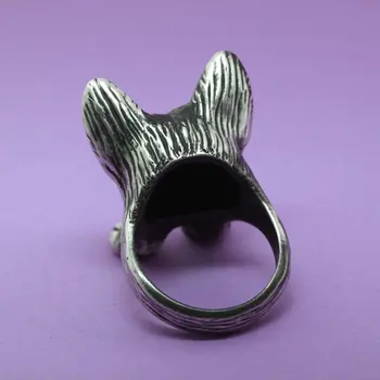 Винтажное Регулируемое кольцо с запахом Французского Бульдога, Ретро Мужские кольца, высококачественные Брендовые дизайнерские украшения для собак Cs Go
