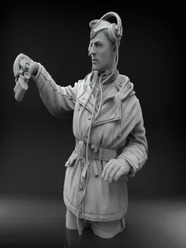 Солдатик из смолы 1/16 современный солдат в зимней одежде с куполом Модель в разобранном виде Неокрашенный набор для сборки фигурок