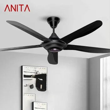 ANITA Nordic Без подсветки Потолочный вентилятор Современный минимализм Гостиная Спальня Кабинет Кафе Отель