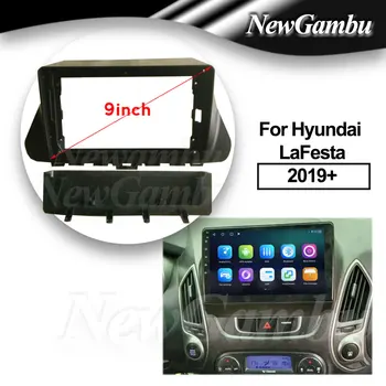 9-дюймовый автомобильный радиоприемник, подходящий для Hyundai La Festa LaFesta 2019 + рамка GPS Mp5 ABS PC Пластиковая панель, плоская рамка приборной панели