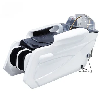 Высококачественный Полностью электрический массаж спины Шампунь Кровать Салонная мебель Шампунь Кресло для мытья волос Современная Опция
