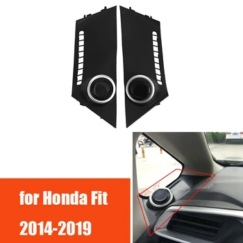 Крышка высокочастотного динамика передней двери, крышка высокочастотного громкоговорителя, украшение в виде рожка для Honda Fit 2014-2019