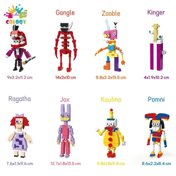 Новые детские игрушки The Amazing Digital Circus Building Blocks Assembly Set AnimationToys Для детей, подарки на день рождения и Рождество