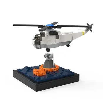 Миссия по восстановлению с вертолетом, 377 предметов, набор строительных игрушек MOC Build