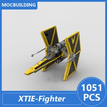 XTIE-Истребитель Горнодобывающей Гильдии UGLY Starfighter Линейная Модель Moc Строительные Блоки Diy Сборка Кирпичей Развивающие Игрушки Подарки 1051 шт.
