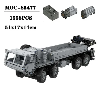 Новый тяжелый мобильный тактический грузовик повышенной дальности MOC-85477, игрушки для взрослых и детей, подарки на День рождения и Рождество, игрушечные украшения