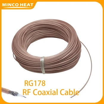 Minco Heat RG178 Разъем Радиочастотного Коаксиального Кабеля 10м 20м 30м 50м 100м 50ом