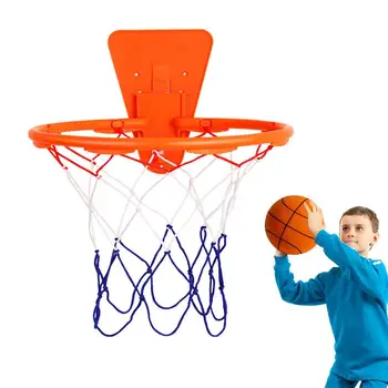 Баскетбольное кольцо для настенного крепления, баскетбольное кольцо для помещений с баскетбольной сеткой, настенные крепления для баскетбольных ворот для тренировки дриблинга