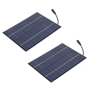 2X12 В 5,2 Вт Мини-солнечная панель поликристаллические солнечные элементы Кремниевая эпоксидная солнечная модульная система DIY Зарядное устройство для аккумулятора