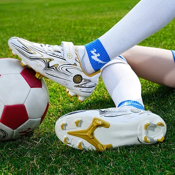 Детская футбольная обувь для мальчиков, тренировка на газоне, Спорт на открытом воздухе, быстрые футбольные бутсы Tenis Pro, оригинальные трендовые футбольные бутсы, детские кроссовки