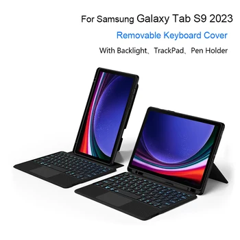 Волшебная Клавиатура С Подсветкой Для Samsung Galaxy Tab S9 11 Дюймов 2023 SM-X710 X716B Планшет Беспроводная Клавиатура Защитная Крышка-Подставка