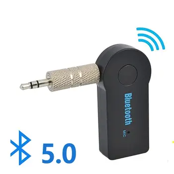 ZK20 Беспроводной адаптер приемопередатчика Bluetooth 5.0 3,5 мм, автомобильный музыкальный аудио AUX, Автомобильный приемник Bluetooth, адаптер Bluetooth для ПК