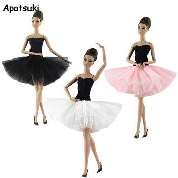 Модная кукольная одежда Короткое Балетное платье для куклы Барби Одежда Платья-пачки Одежда для куклы Барби Наряд 1/6 Аксессуары для куклы