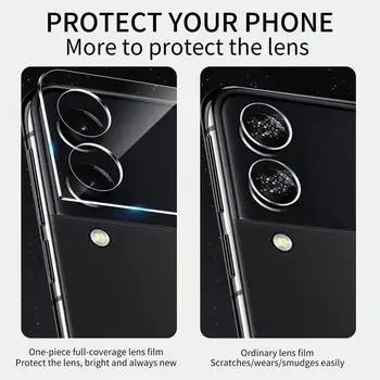 Для Samsung Z-Flip 4, ударопрочный комплект защитной пленки для линз из закаленного стекла Samsung Galaxyzfilp4 P
