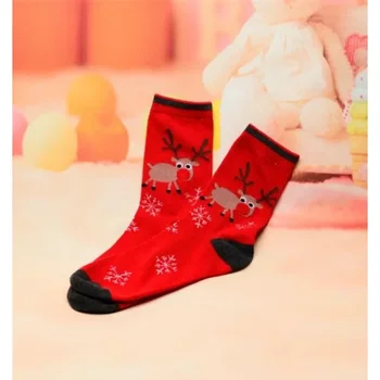 Продажа простых женских носков old elk Snowflake midtube для взрослых с рождественским рисунком из мультфильма 