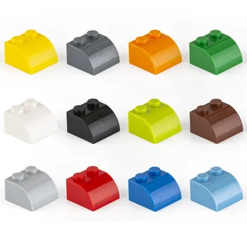 160 шт. объемных строительных блоков толстых фигурок кирпичной дуги 2x2 12 цветов обучающего творческого размера, совместимого с игрушками для детей