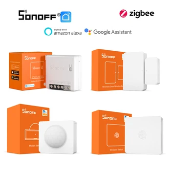 SONOFF Zigbee 3.0 ZBBridge Mini ZBMINI / беспроводной переключатель /Датчик температуры влажности/движения/двери для Alexa Google Home