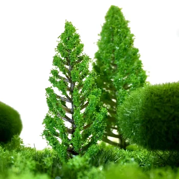 Модель Pine Tree Светло-зеленого цвета, пропорциональная компоновка N Z 45 мм, Новая железнодорожная компоновка Micro
