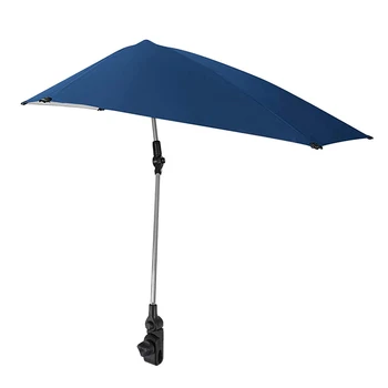 Защитный зонт UPF 50 + с фиксатором на зонтике, идеально подходящий для пляжной рыбалки, крепится к стульям и поверхностям для максимального комфорта