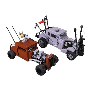 Постройте классический фильм Mad Nuxs Speed Racing Car Car и Элвиса для безумия серии Maxed Block Creativity Brick Kids Toy