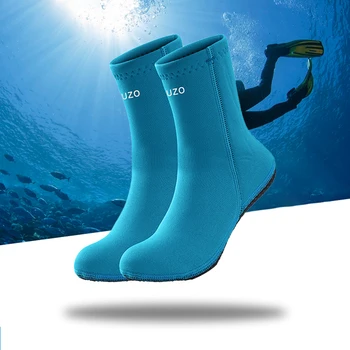 Взрослые подростки 3 мм неопрена дайвинг носки подросток нескользящие пляжные ботинки гидрокостюм для водного спорта обувь акваланга подводное плавание серфинг носки