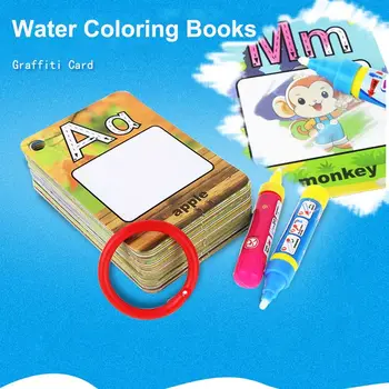 Книги-раскраски для изучения азбуки, развивающие воображение детей, карточки с алфавитом, Книжка-раскраска без беспорядка, восприятие цвета
