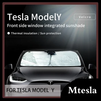 Переднее боковое окно Tesla со встроенным солнцезащитным козырьком из стального кольца Модель Y 2023
