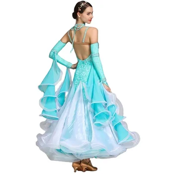 Стильное лирическое платье, Джазовые Светящиеся костюмы для бальных латиноамериканских танцев, одежда для танцев