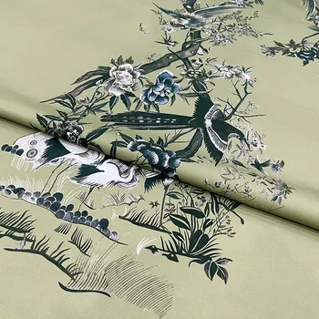 Позиционирующая одежда из чистой хлопчатобумажной ткани с принтом в китайском стиле, осенний тренч, толстые ткани, ткань, материал для шитья своими руками