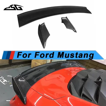 Задний спойлер из углеродного волокна, крыло багажника для Ford Mustang 2015-2022, Обвесы для автоаксессуаров в стиле Севиньи, 2015-2022 гг.