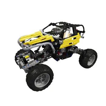 Пробная модель грузовика 4WD с функциями питания, 817 деталей, строительные игрушки MOC Build