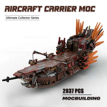 Строительные блоки Steam-punk MOC, набор самолетов, Технологические кирпичи, модель сборки 