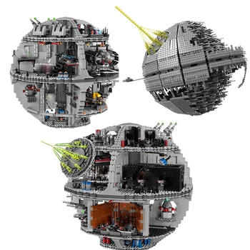 В наличии D3 Ship Platform Death Star Great Ultimate Строительные Блоки Кирпичи 4016шт Игрушка В Подарок Мальчику Совместима 75159 В наличии