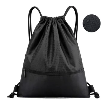 1шт Водонепроницаемая спортивная сумка для спортзала Сумка на шнурке Спортивный рюкзак для фитнеса и путешествий на открытом воздухе Хозяйственные сумки для плавания Баскетбол Сумки для йоги