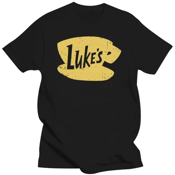 Футболка Luke'S Damen Gilmore Luke Danes Girls Diner Restaurant Cafe Symbol С логотипом Фитнес-футболки