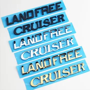 Наклейки с буквенным логотипом LAND FREE CRUISER для Toyota overbearing TX Prado VXS Land Cruiser модифицированные аксессуары для переднего бампера