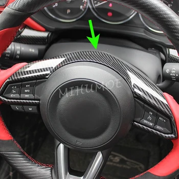 Накладка на руль из углеродного волокна для Mazda 3 CX3 CX5 CX-3 CX-5 Mazda3