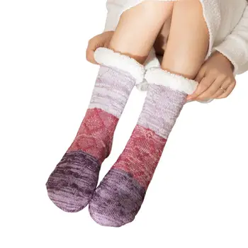 Напольные носки Женские зимние Уютные носки для женщин Удобные пушистые носки для сна Нескользящие дышащие Детские Мужские подарки для беременных мам
