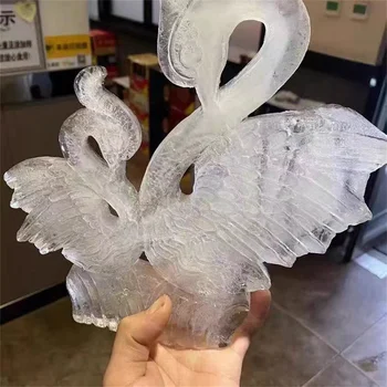Сделай сам, поза лебедя из силикона, ледяная скульптура, форма для лепки, ледяной столб, чаша для льда, большое трехмерное украшение