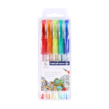 Цветные гелевые ручки, Красочная Гелевая ручка Гелевая Раскраска для детей и взрослых Книжка-раскраска